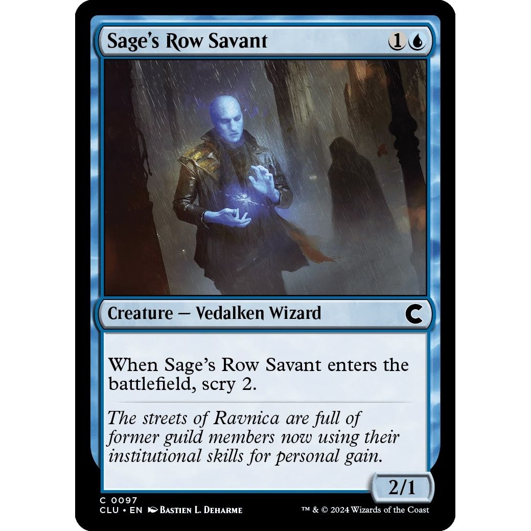 Image for Sage's Row Savant (97) (CLU) - Magic: The Gathering