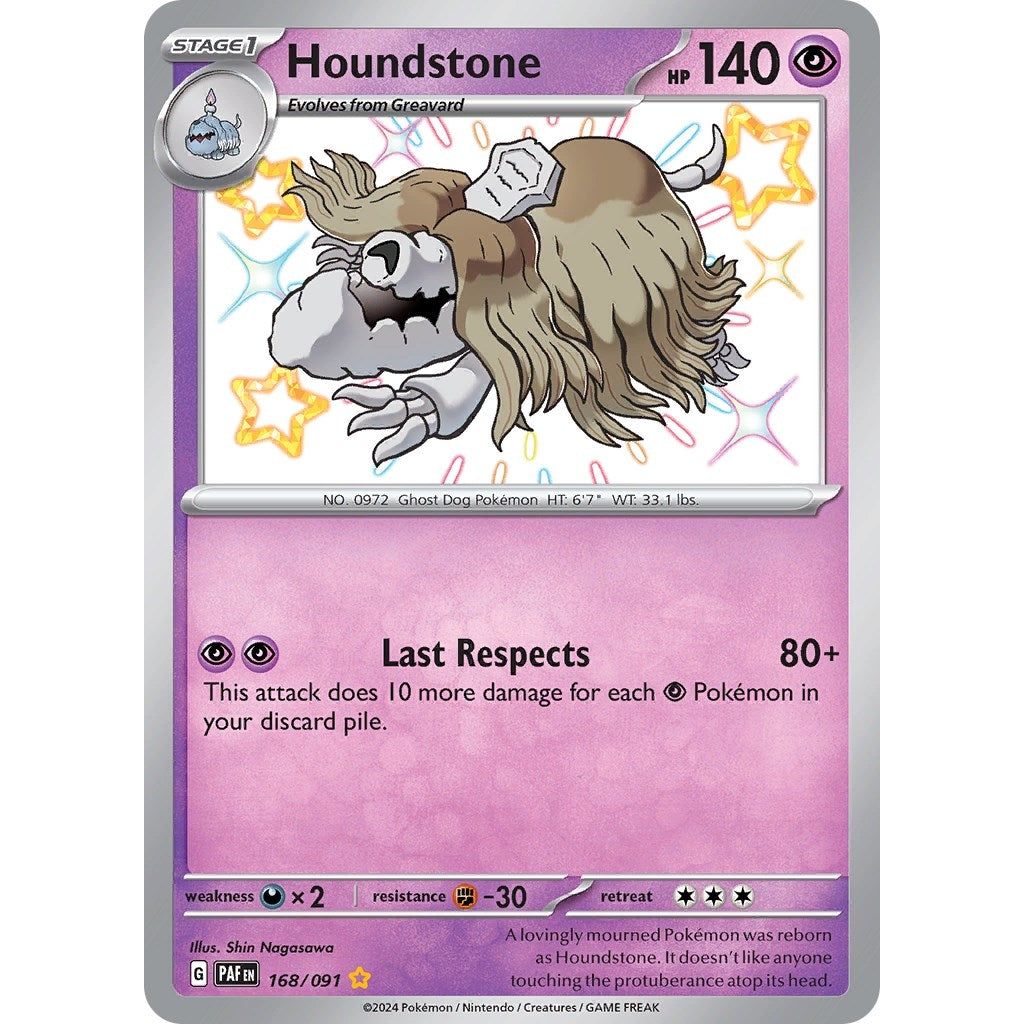 Image for Houndstone (168/091) (PAF) - Pokemon