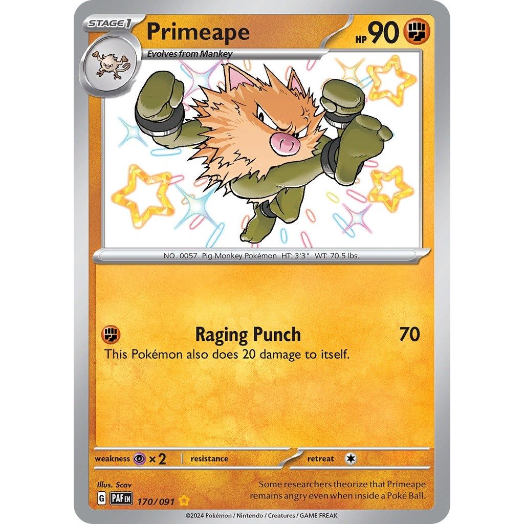 Image for Primeape (170/091) (PAF) - Pokemon