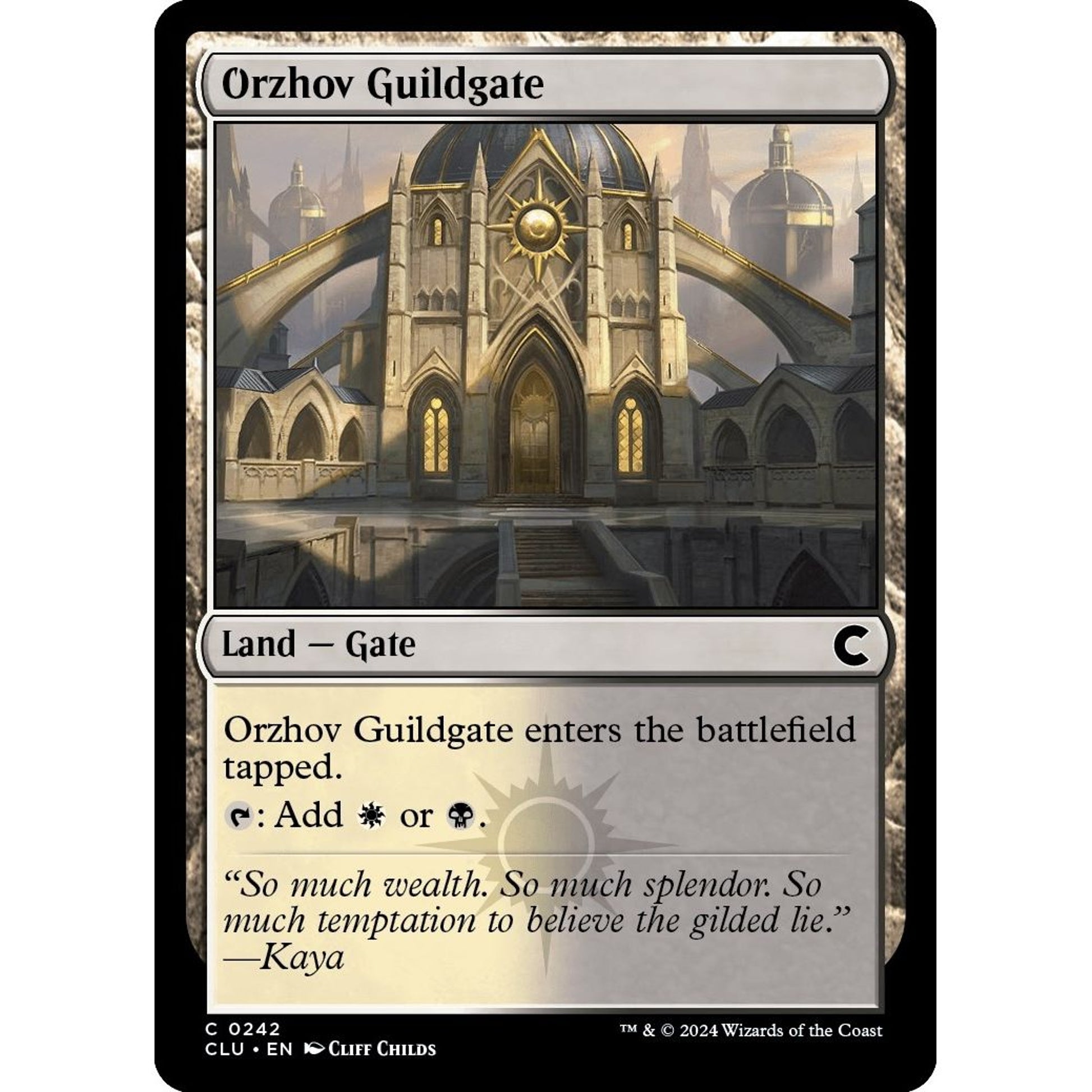 Image for Orzhov Guildgate (242) (CLU) - Magic: The Gathering
