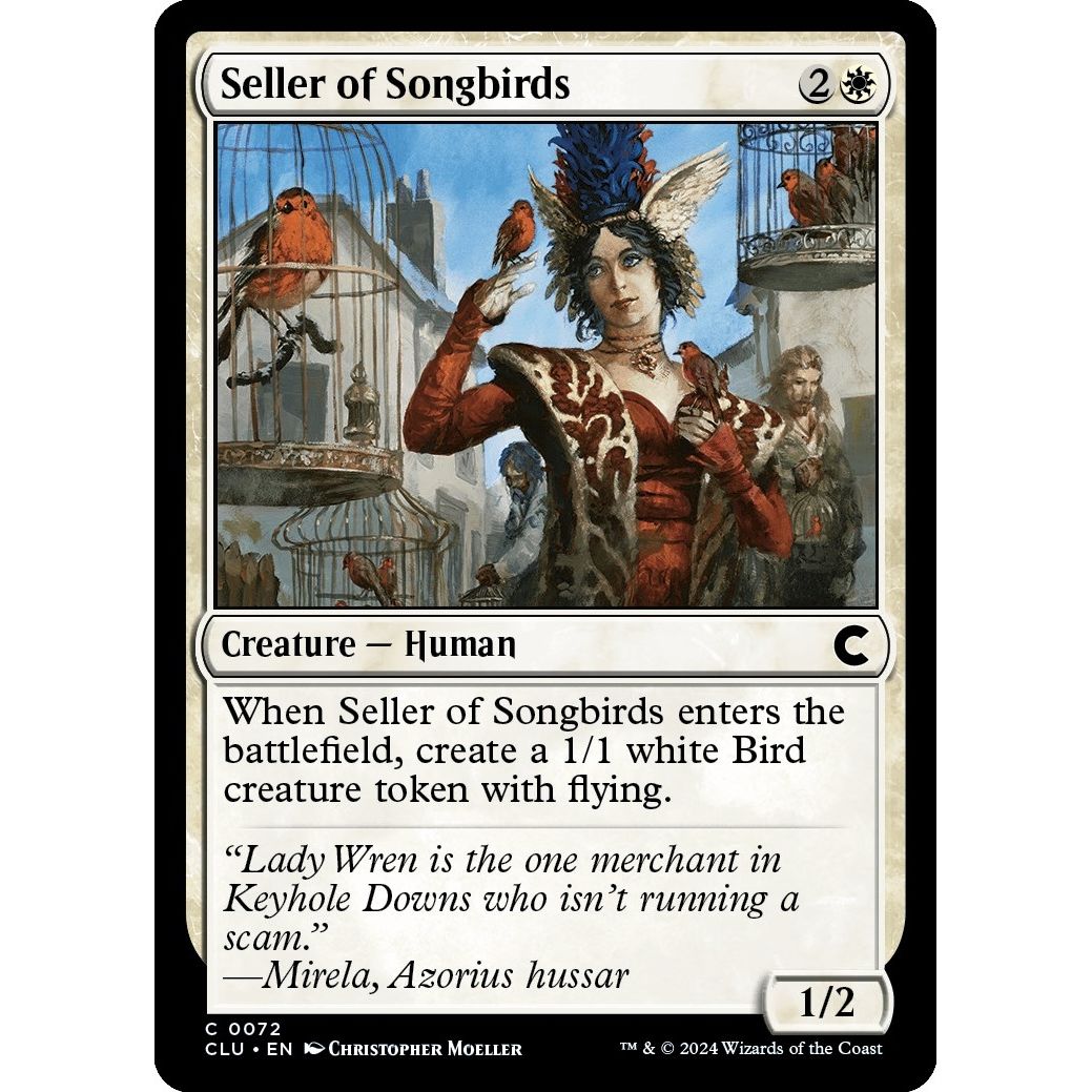Image for Seller of Songbirds (72) (CLU) - Magic: The Gathering