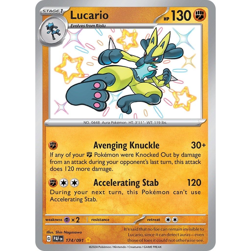 Image for Lucario (174/091) (PAF) - Pokemon