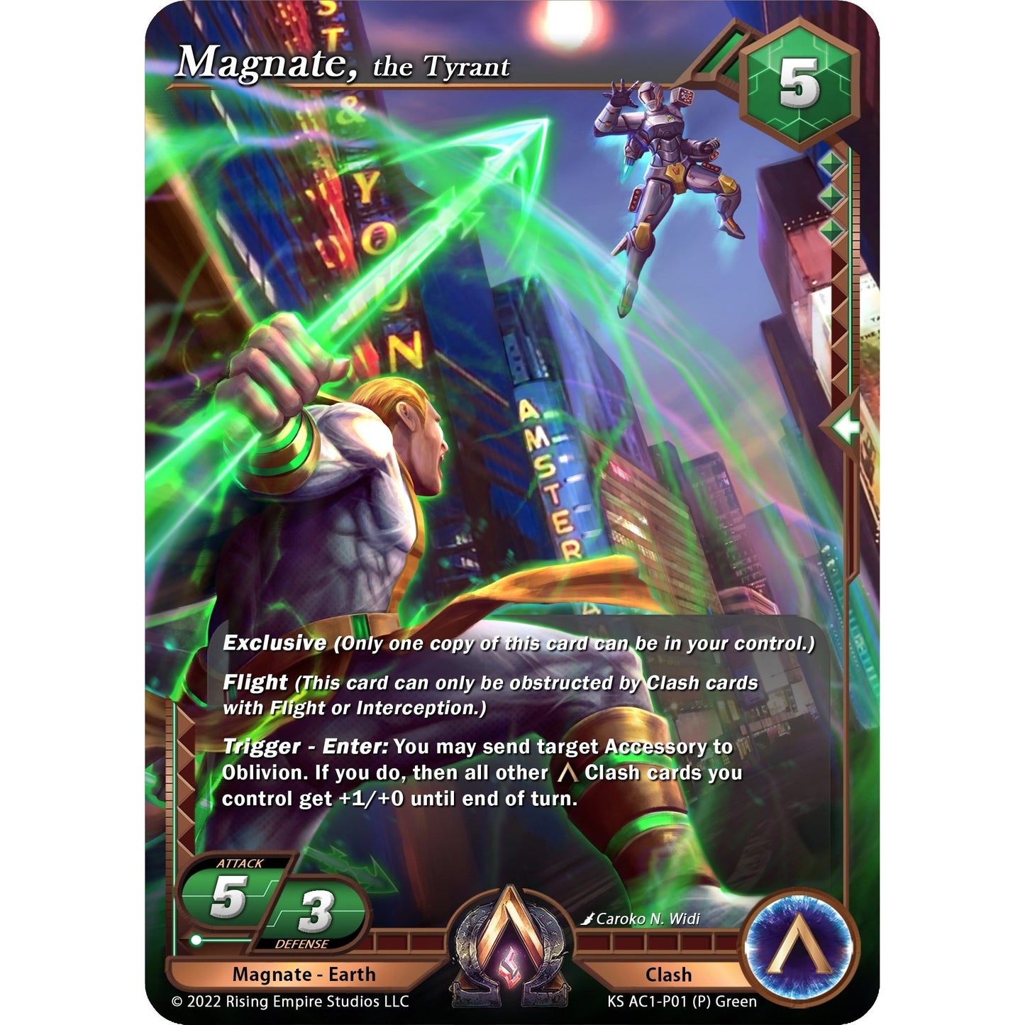 Image for Magnate, the Tyrant (KS AC1-P01) (KS AC1) - Alpha Clash