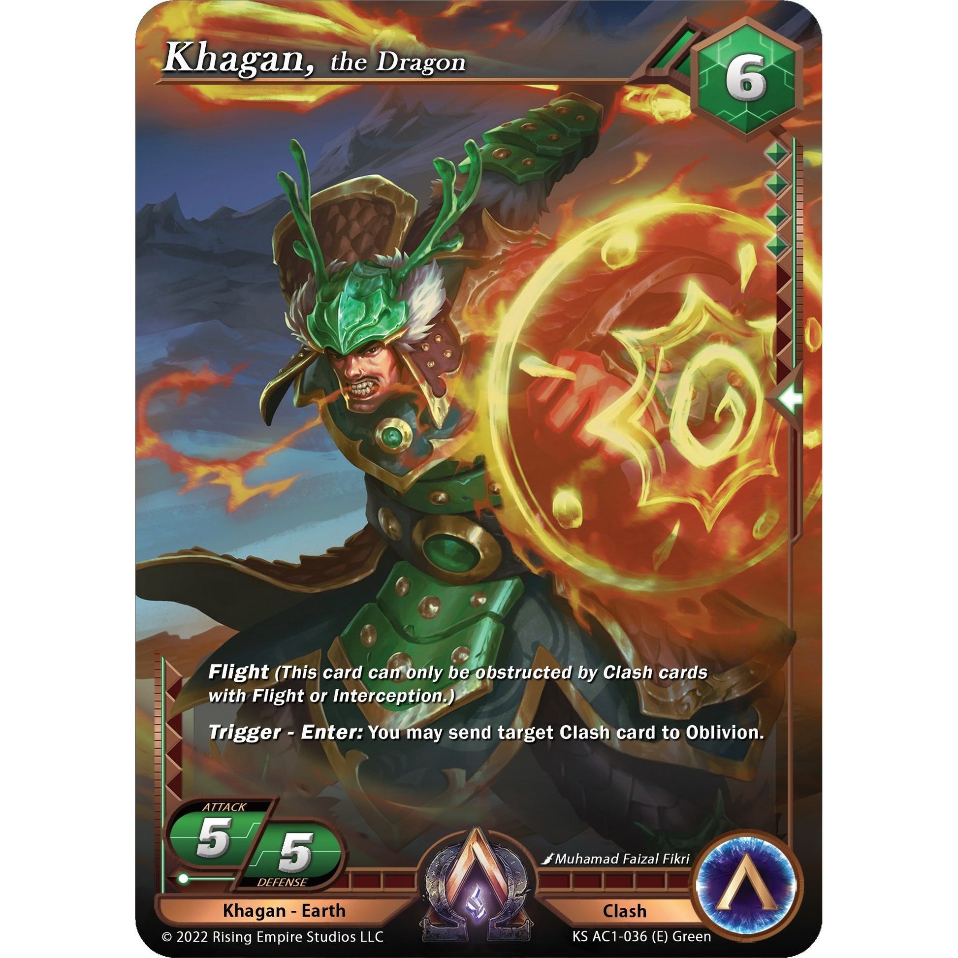 Image for Khagan, the Dragon (KS AC1-036) (KS AC1) - Alpha Clash
