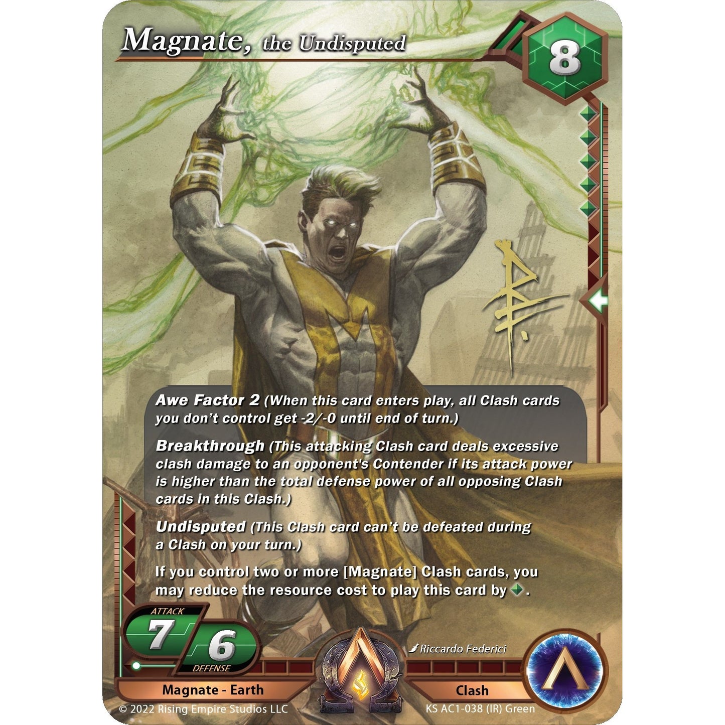 Image for Magnate, the Undisputed (Iconic Rare) (KS AC1-038) (KS AC1) - Alpha Clash