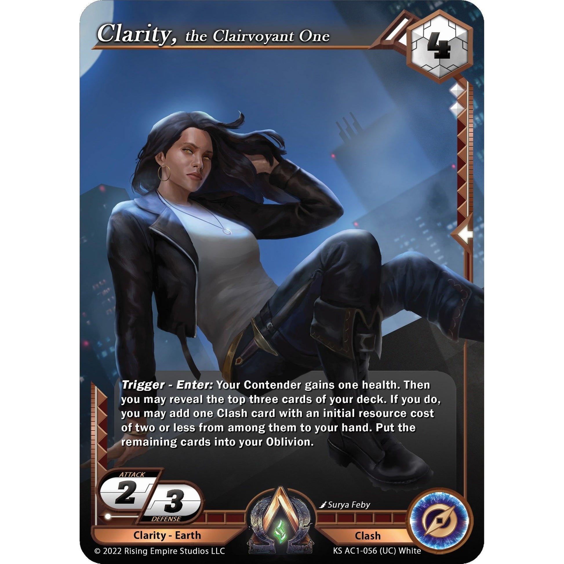 Image for Clarity, the Clairvoyant One (KS AC1-056) (KS AC1) - Alpha Clash