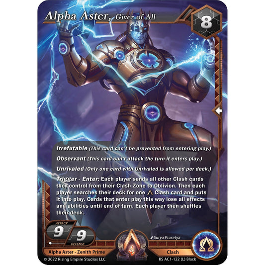 Image for Alpha Aster, Giver of All (KS AC1-122) (KS AC1) - Alpha Clash