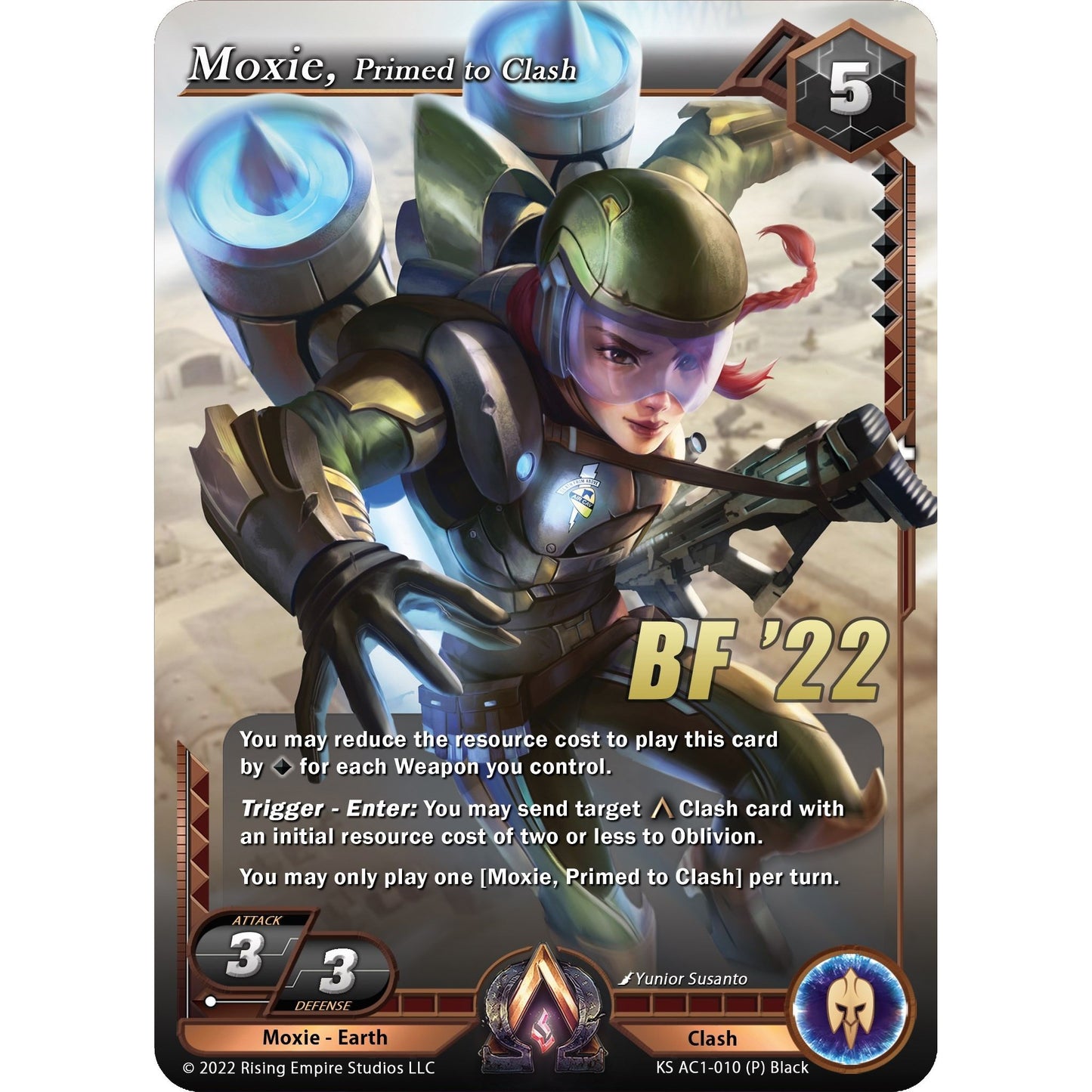 Image for Moxie, Primed to Clash (Black Friday Promo) (KS AC1-010) (KS AC1) - Alpha Clash