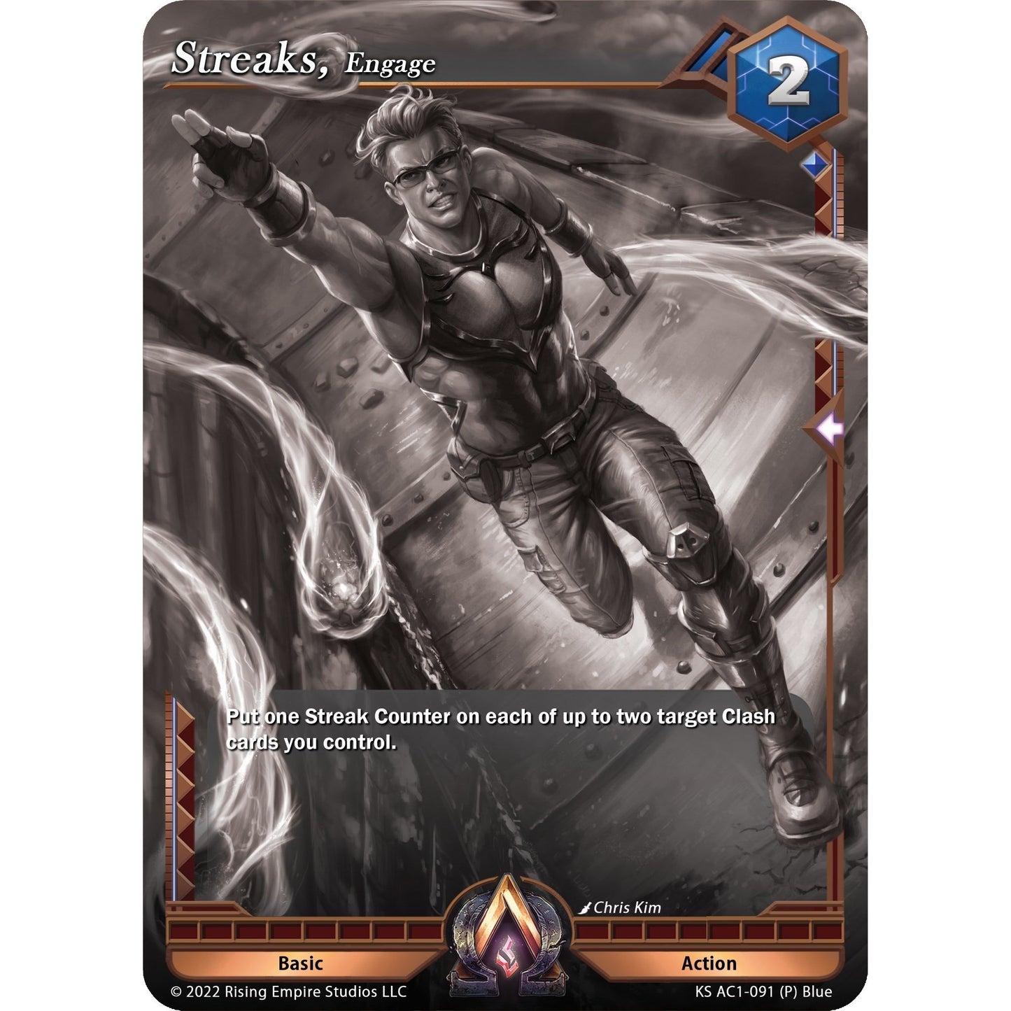 Image for Streaks, Engage (Monochrome Promo) (KS AC1-091) (KS AC1) - Alpha Clash