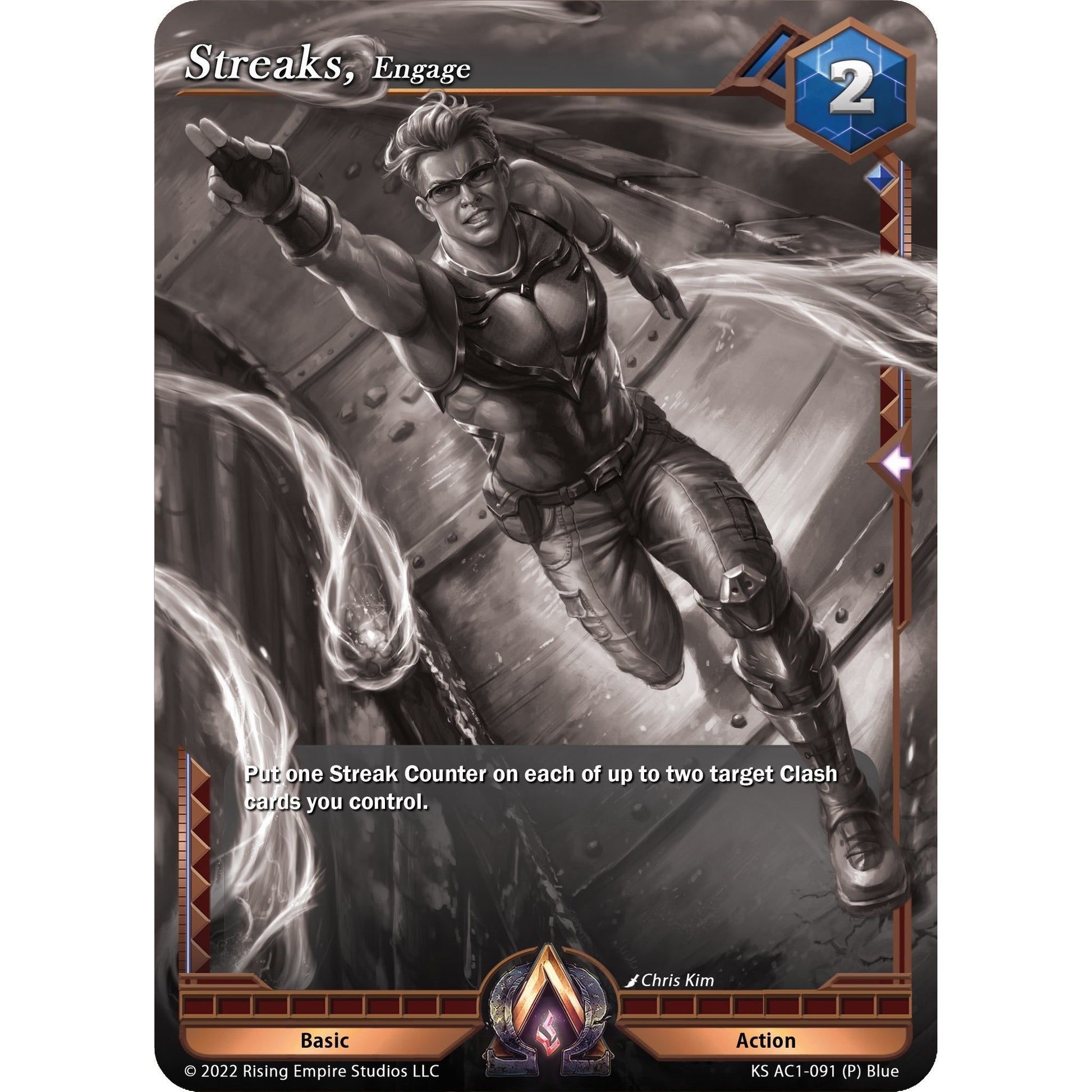 Image for Streaks, Engage (Monochrome Promo) (KS AC1-091) (KS AC1) - Alpha Clash