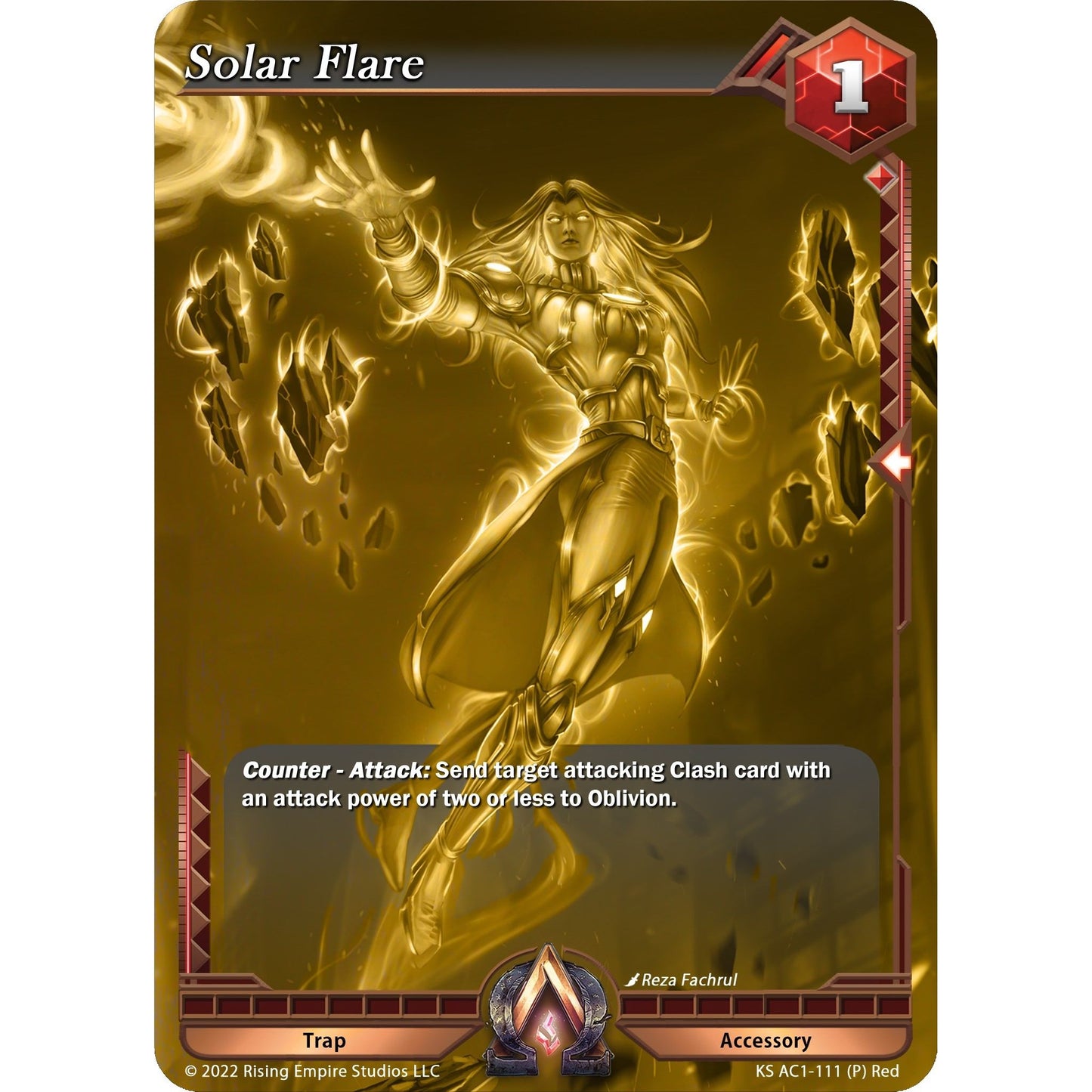 Image for Solar Flare (Gold Foil Promo) (KS AC1-111) (KS AC1) - Alpha Clash