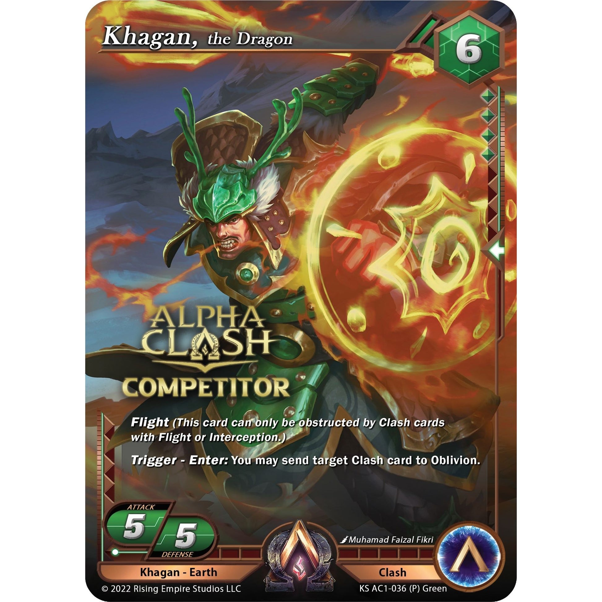 Image for Khagan, the Dragon (Competitor Promo) (KS AC1-036) (KS AC1) - Alpha Clash