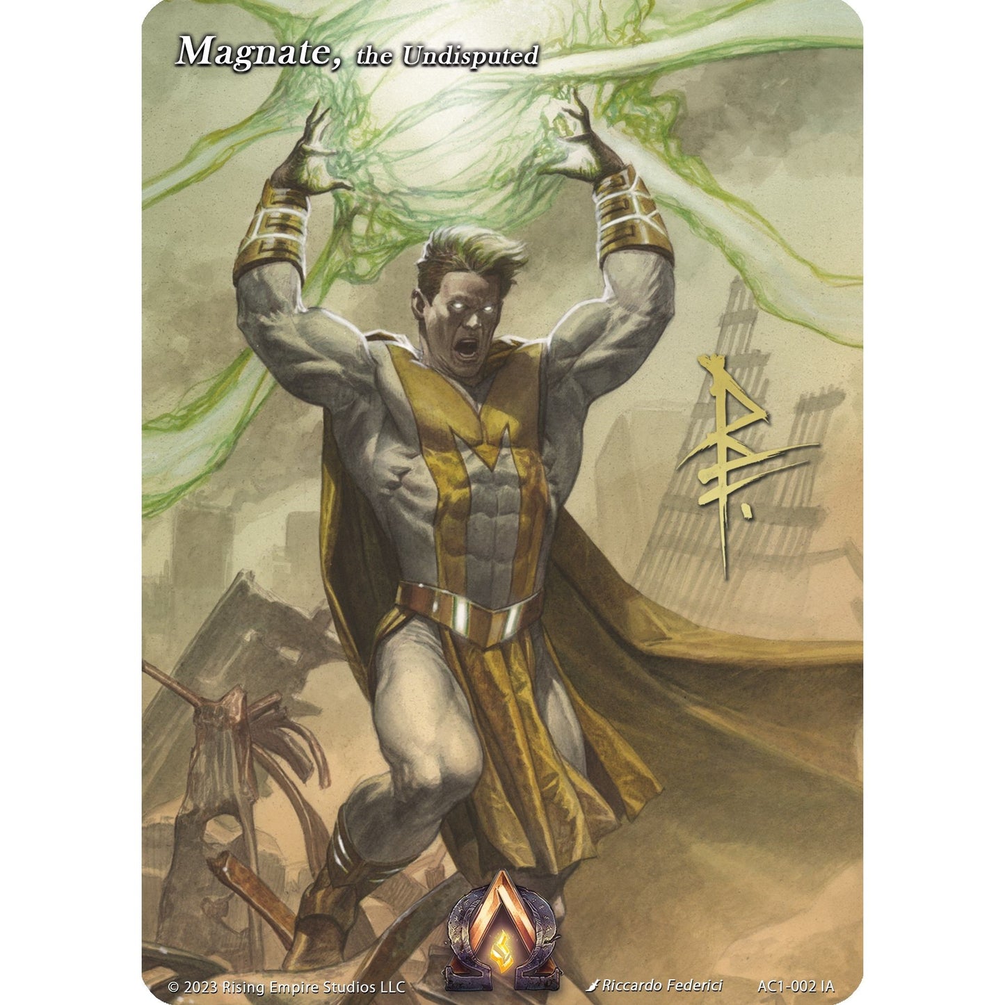 Image for Magnate, the Undisputed (Iconic Art) (AC1-002 IA) (AC1) - Alpha Clash