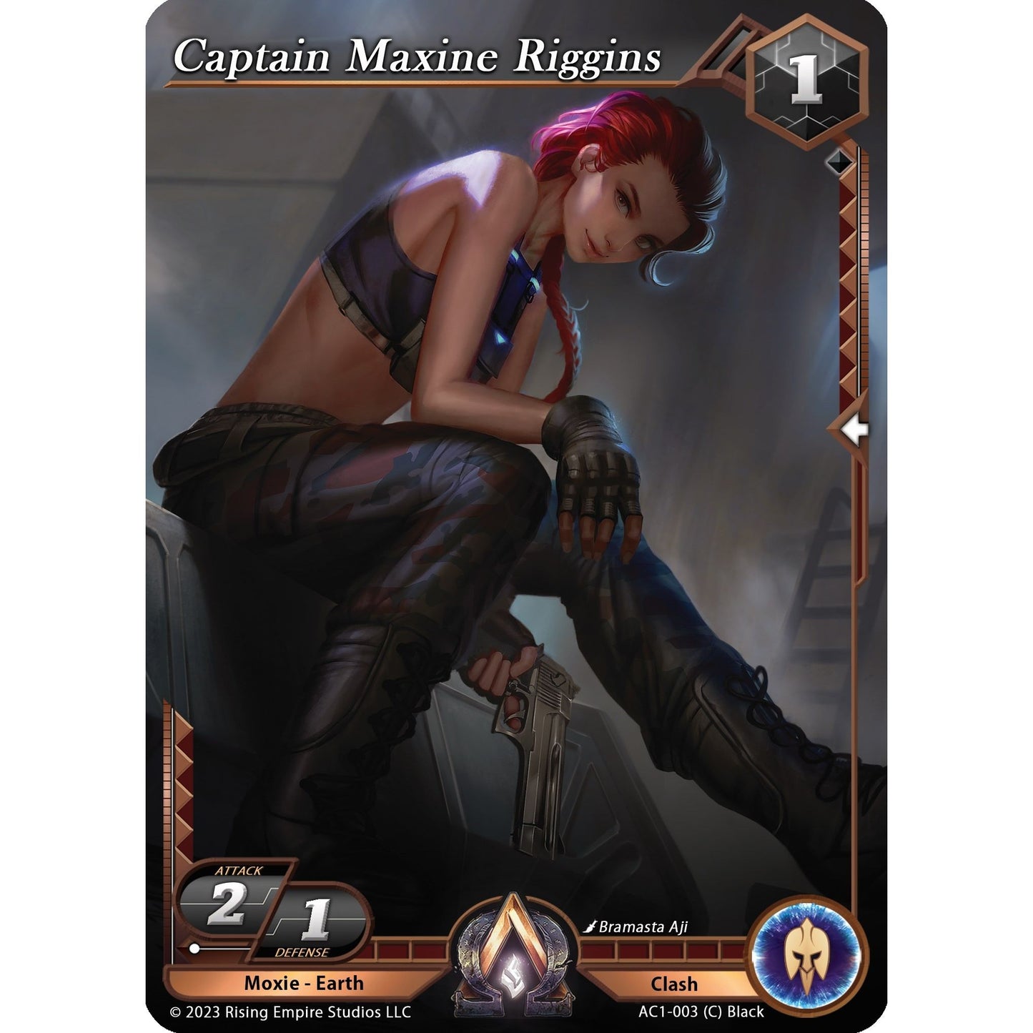 Image for Captain Maxine Riggins (AC1-003) (AC1) - Alpha Clash