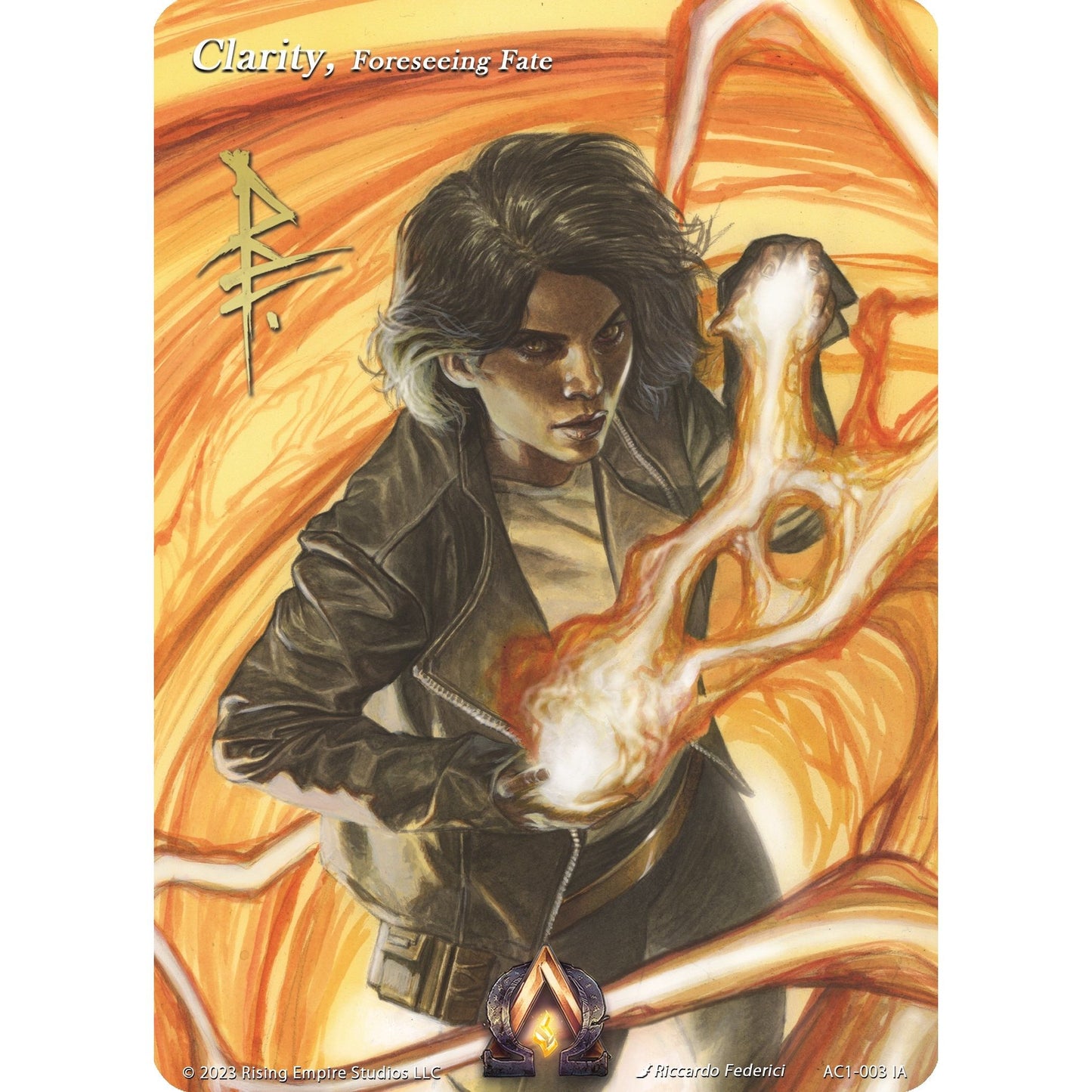 Image for Clarity, Foreseeing Fate (Iconic Art) (AC1-003 IA) (AC1) - Alpha Clash