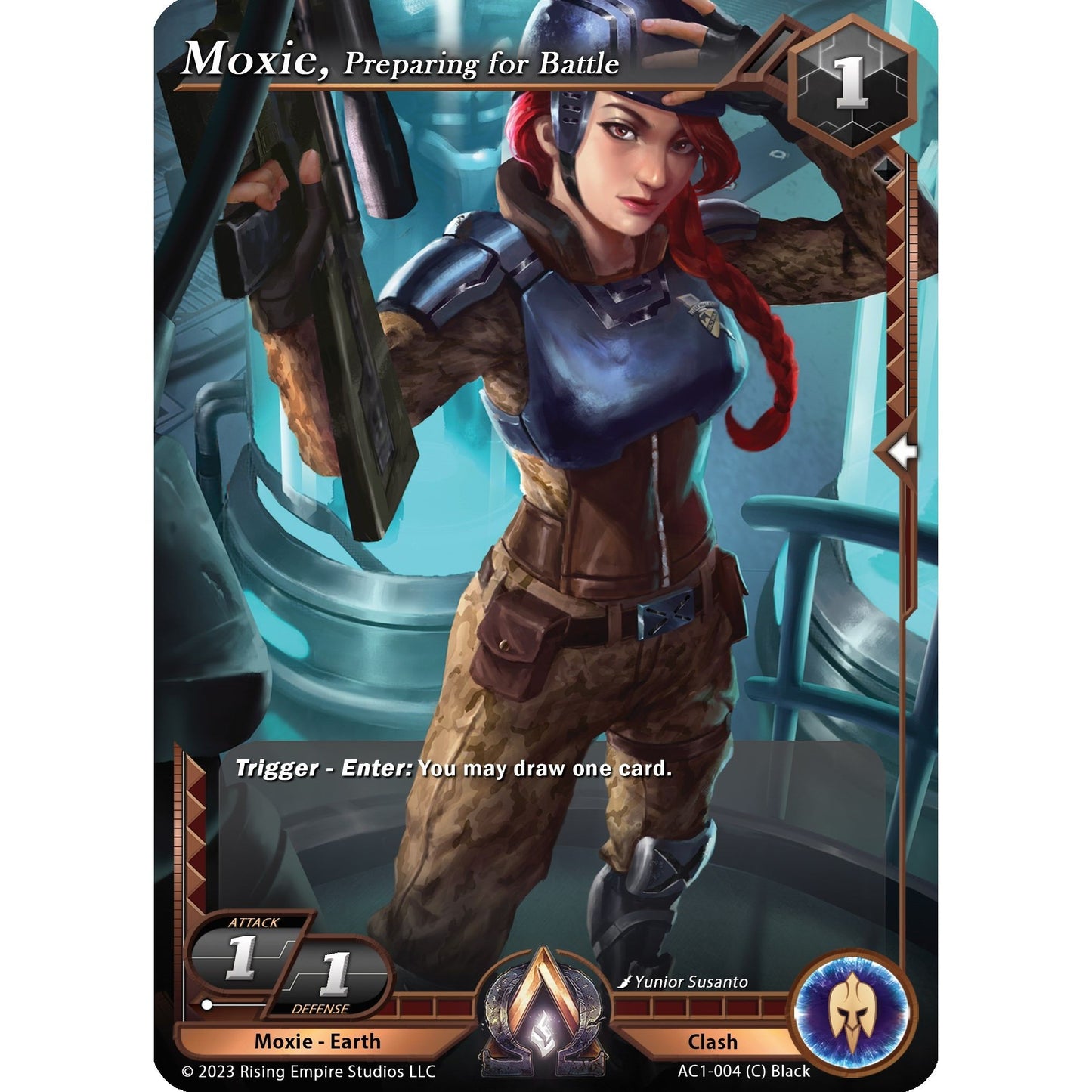 Image for Moxie, Preparing for Battle (AC1-004) (AC1) - Alpha Clash
