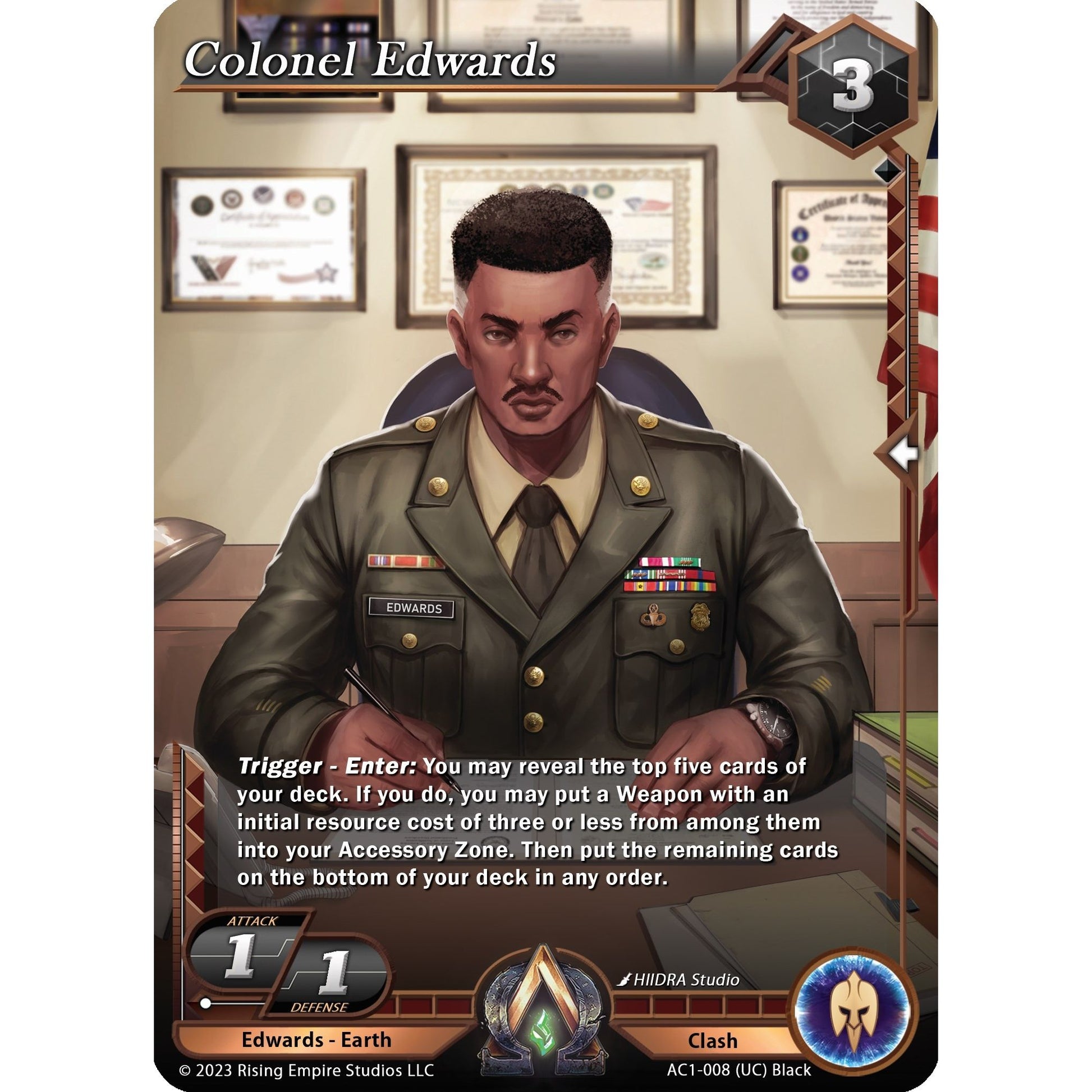 Image for Colonel Edwards (AC1-008) (AC1) - Alpha Clash