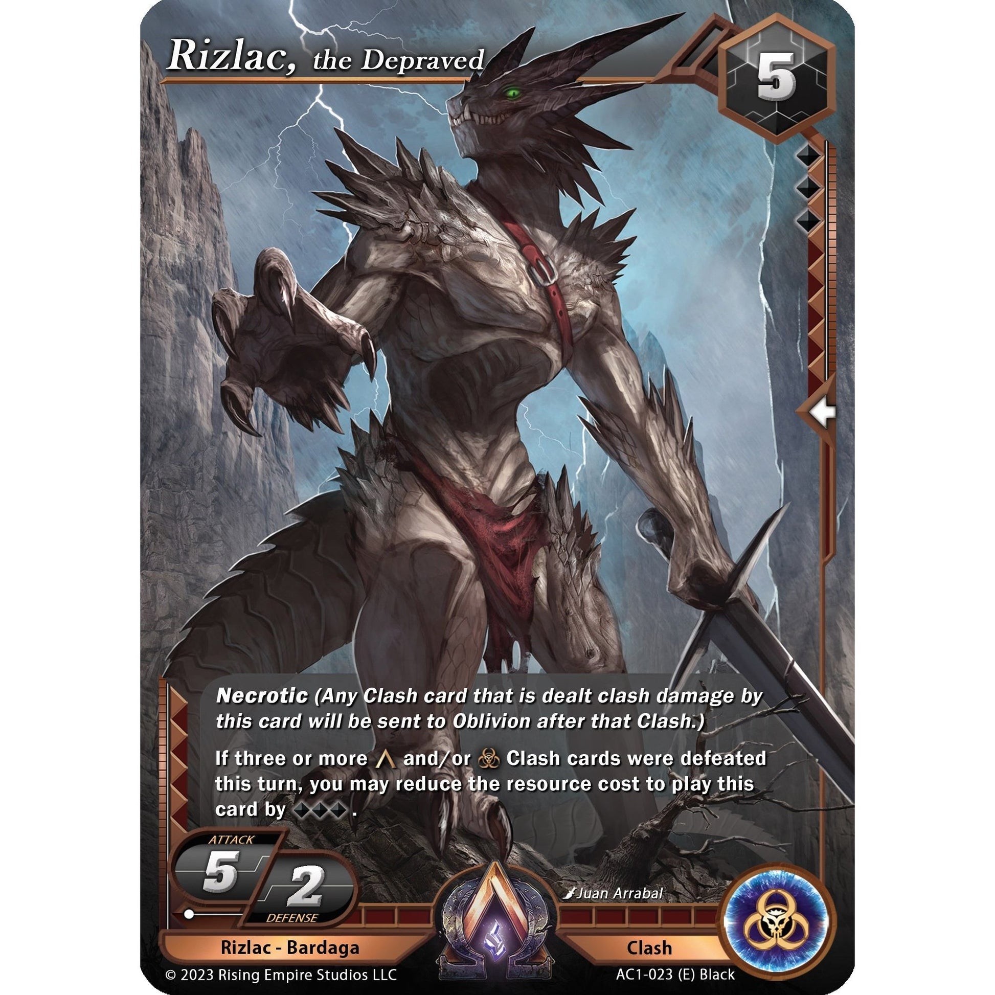 Image for Rizlac, the Depraved (AC1-023) (AC1) - Alpha Clash