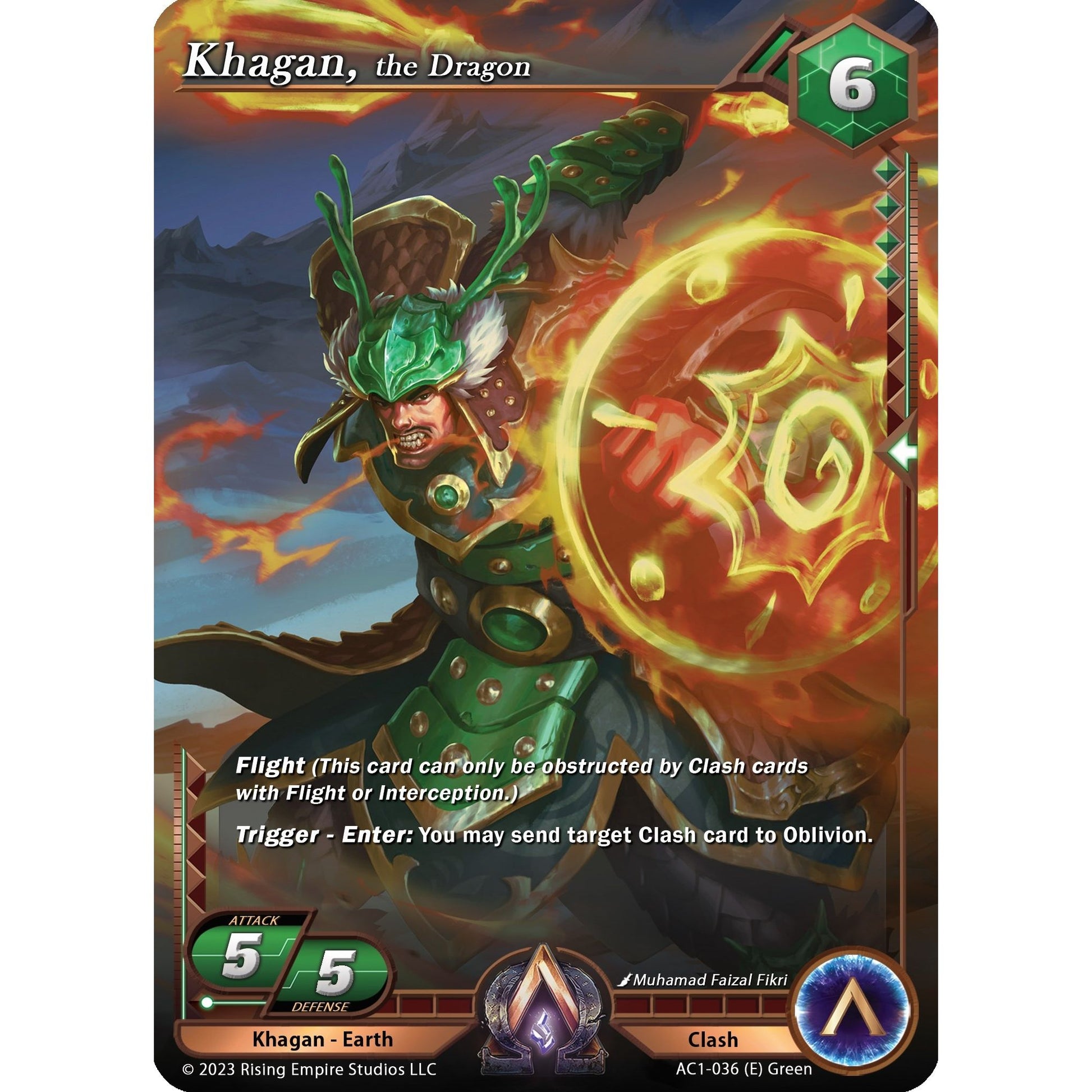 Image for Khagan, the Dragon (AC1-036) (AC1) - Alpha Clash