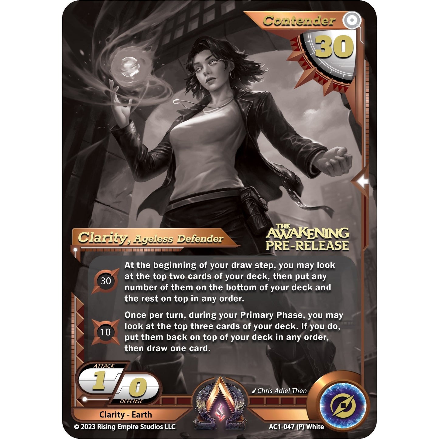 Image for Clarity, Ageless Defender (Pre-Release) (AC1-047) (AC1) - Alpha Clash