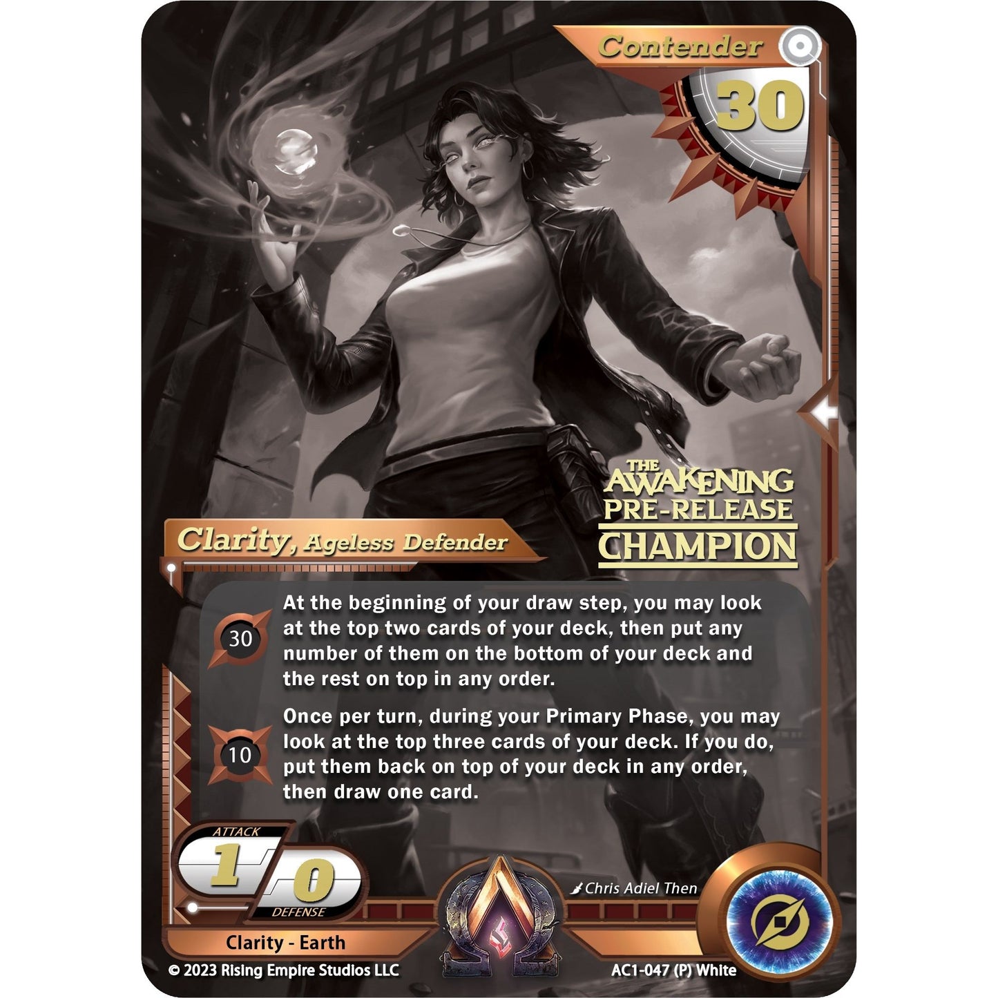 Image for Clarity, Ageless Defender (Pre-Release Champion) (AC1-047) (AC1) - Alpha Clash