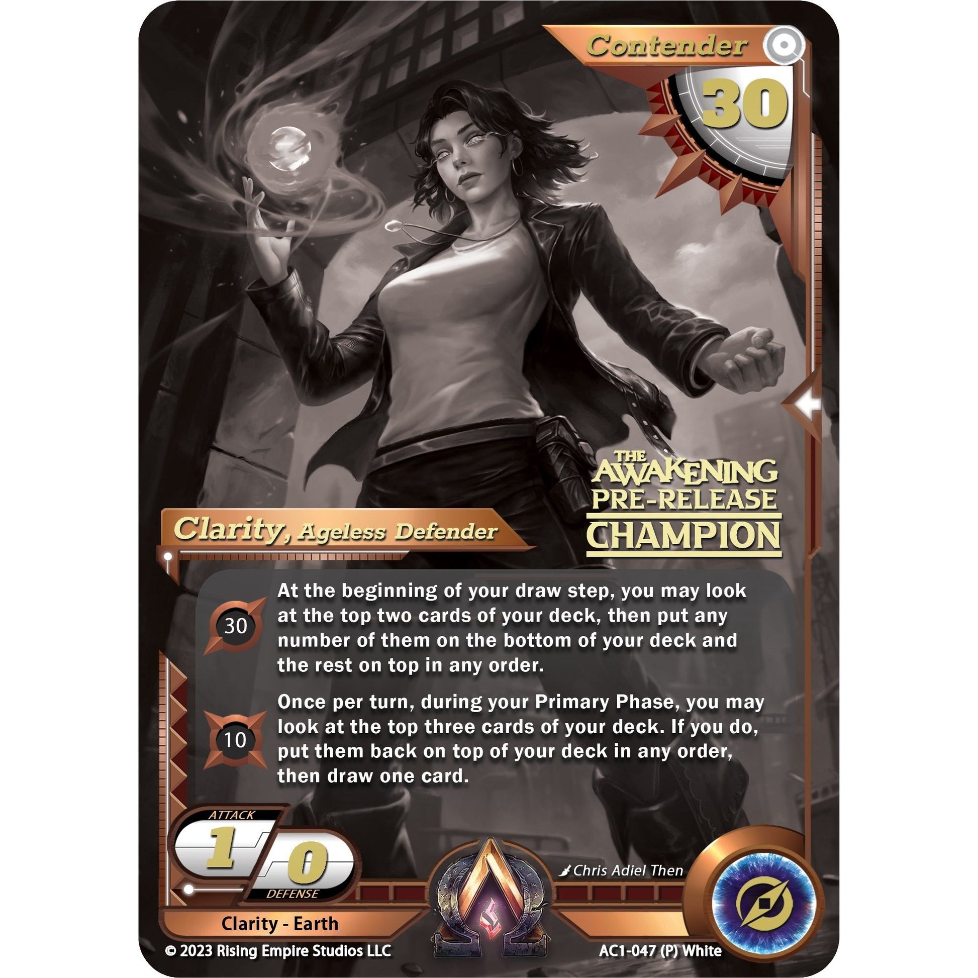 Image for Clarity, Ageless Defender (Pre-Release Champion) (AC1-047) (AC1) - Alpha Clash