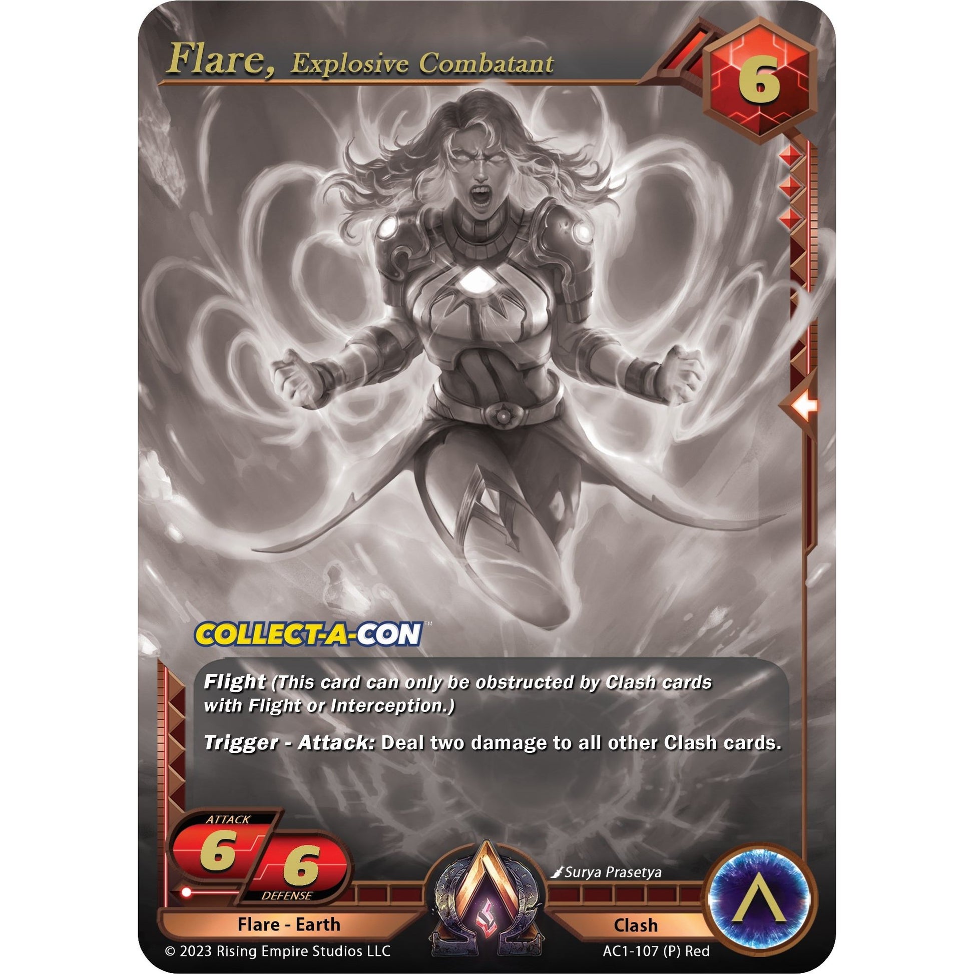 Image for Flare, Explosive Combatant (Collect-A-Con Promo) (AC1-107) (AC1) - Alpha Clash