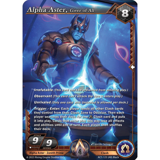 Image for Alpha Aster, Giver of All (Alpha Rare) (AC1-123) (AC1) - Alpha Clash