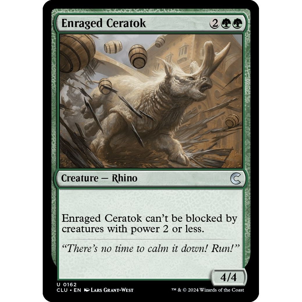 Image for Enraged Ceratok (162) (CLU) - Magic: The Gathering