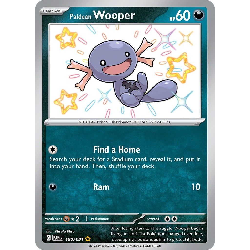 Image for Paldean Wooper (180/091) (PAF) - Pokemon