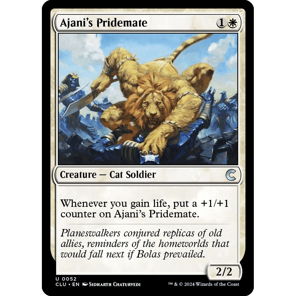 Image for Ajani's Pridemate (52) (CLU) - Magic: The Gathering