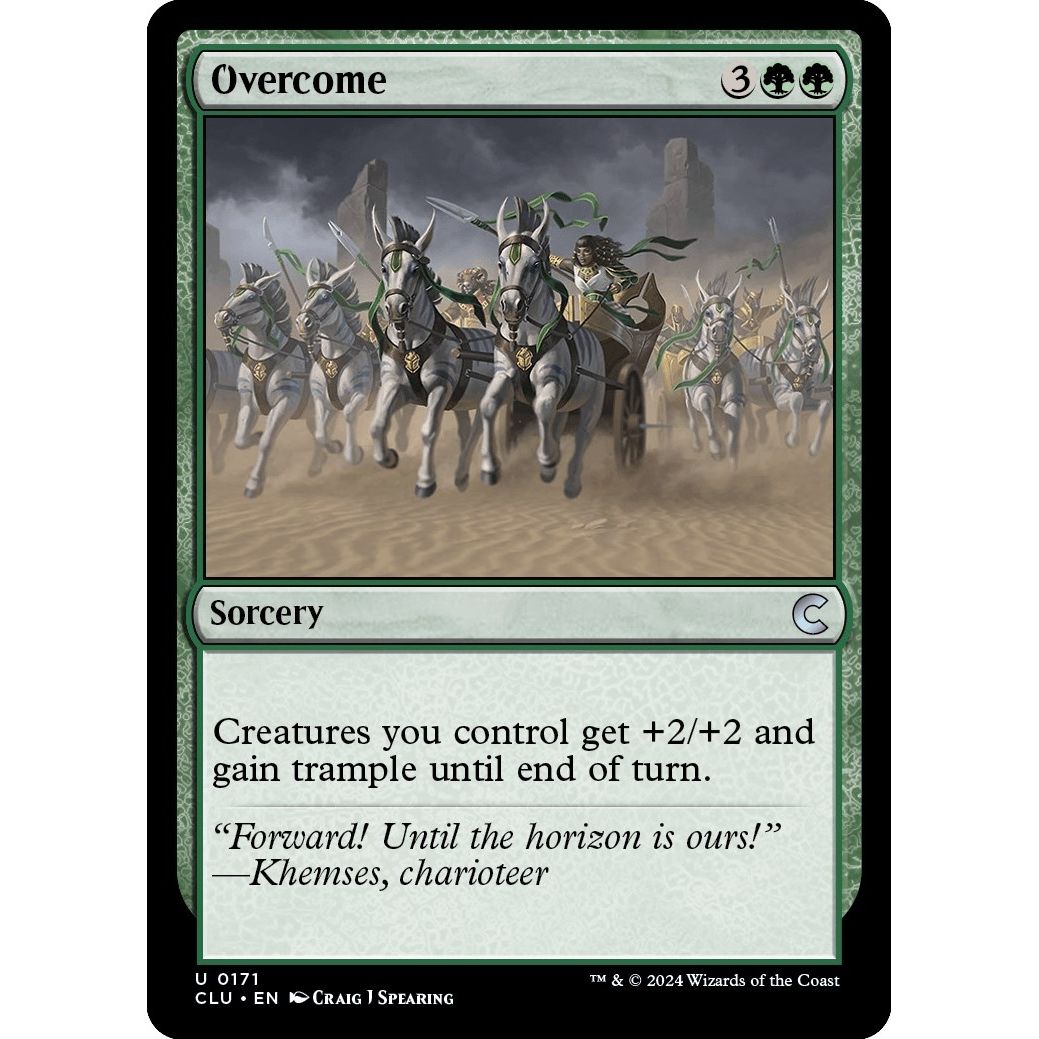 Image for Overcome (171) (CLU) - Magic: The Gathering