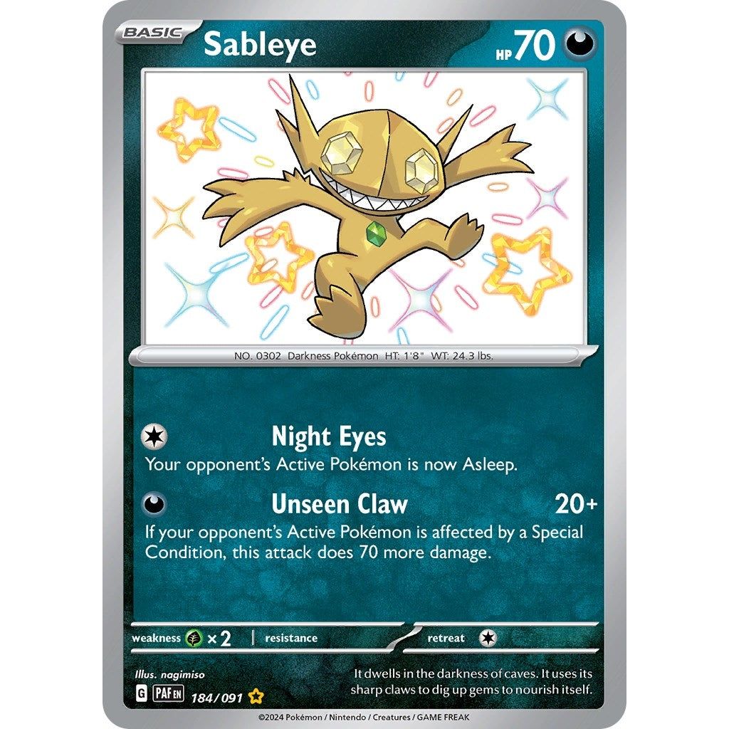 Image for Sableye (184/091) (PAF) - Pokemon