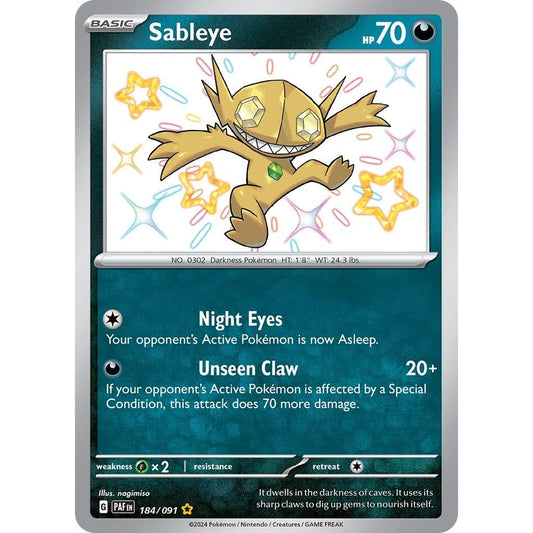 Image for Sableye (184/091) (PAF) - Pokemon