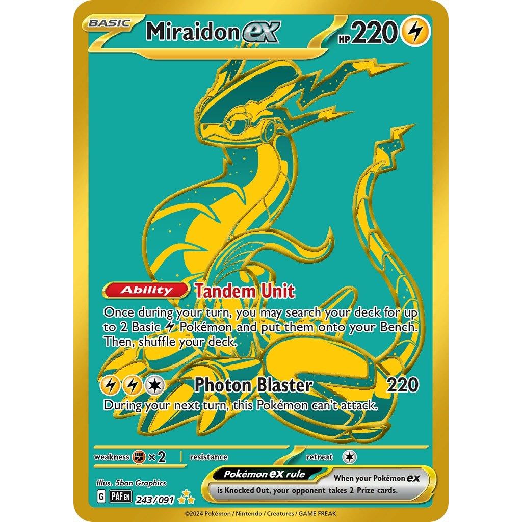 Image for Miraidon ex (243/091) (PAF) - Pokemon