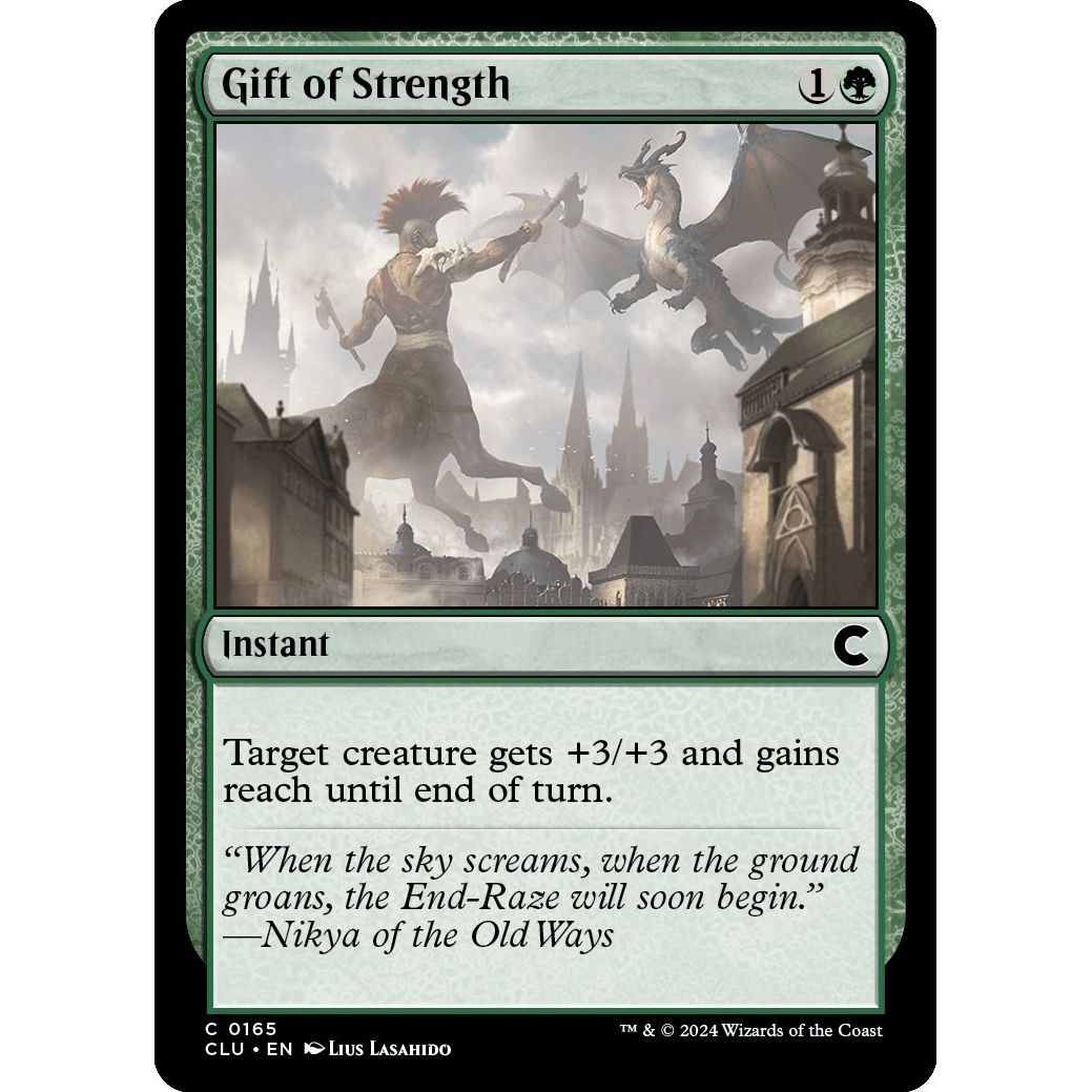 Image for Gift of Strength (165) (CLU) - Magic: The Gathering