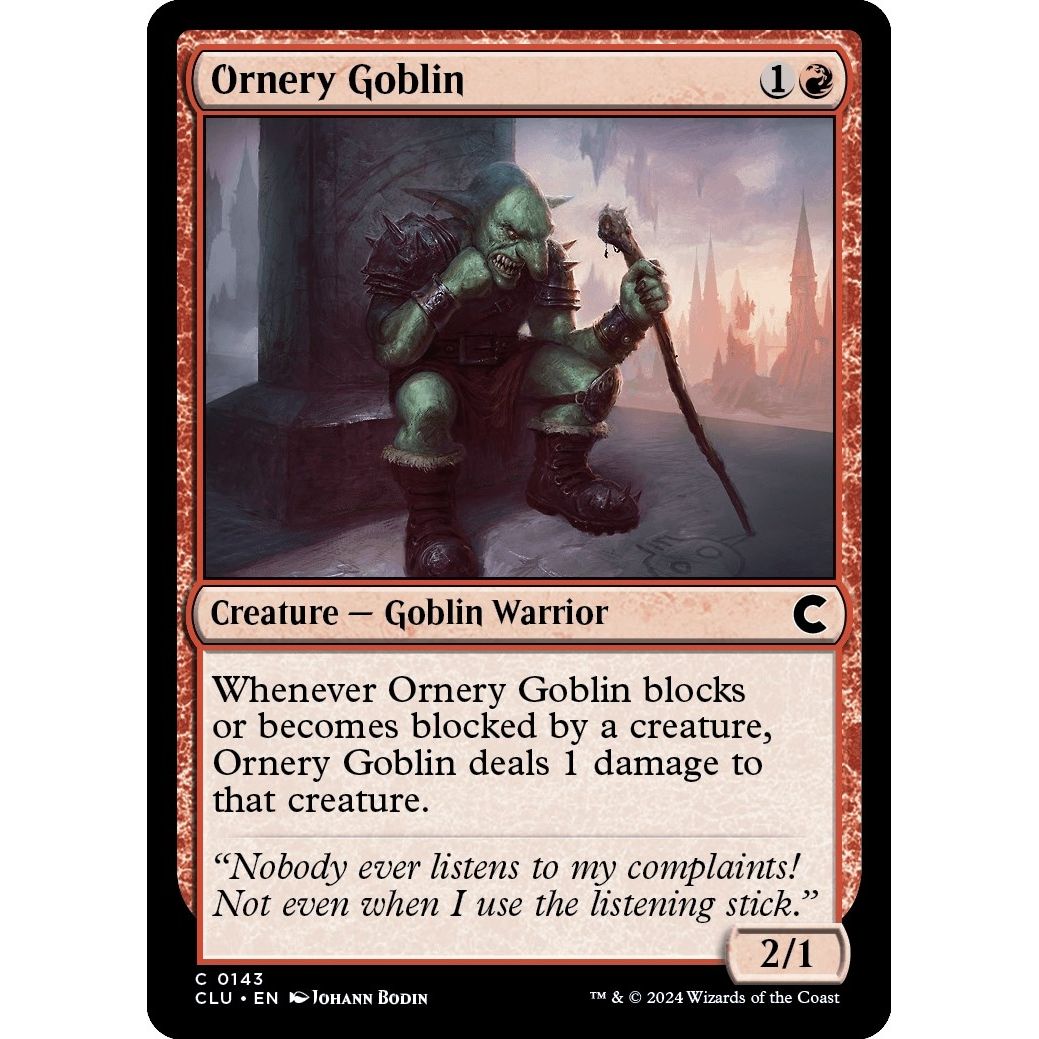 Image for Ornery Goblin (143) (CLU) - Magic: The Gathering