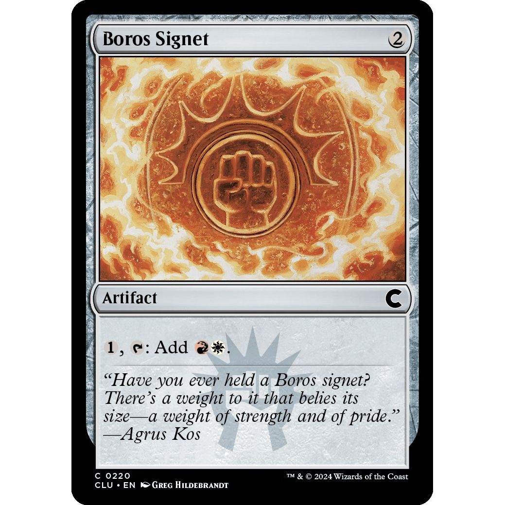 Image for Boros Signet (220) (CLU) - Magic: The Gathering