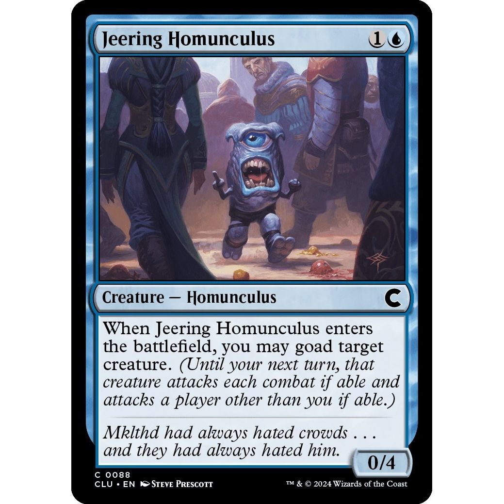 Image for Jeering Homunculus (88) (CLU) - Magic: The Gathering