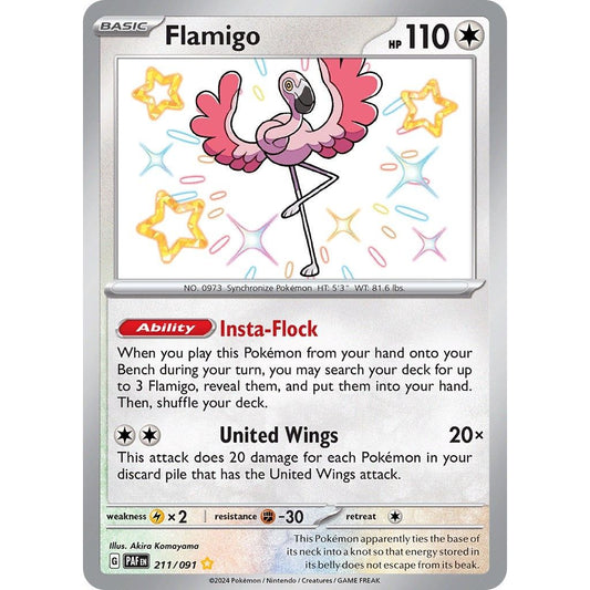 Image for Flamigo (211/091) (PAF) - Pokemon