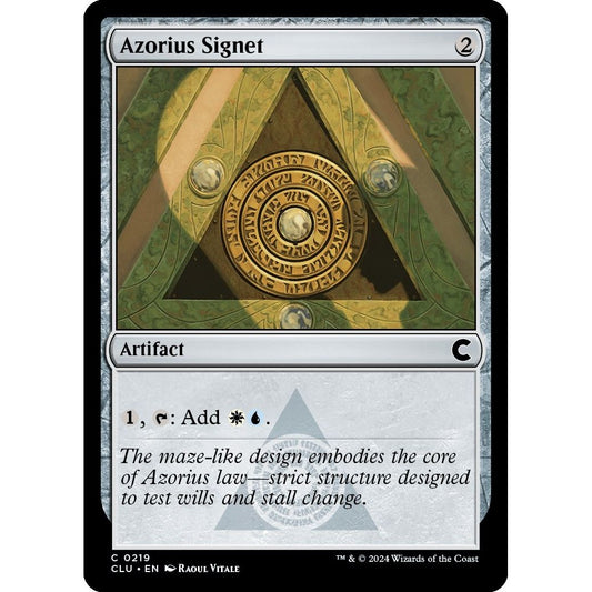 Image for Azorius Signet (219) (CLU) - Magic: The Gathering
