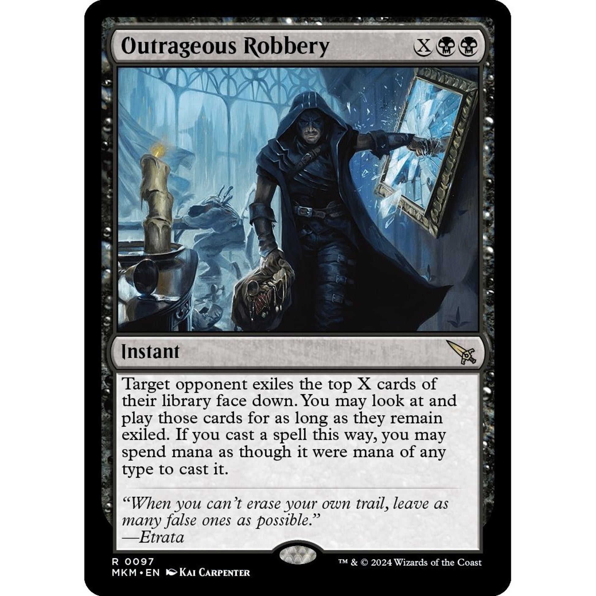 Image for Outrageous Robbery (97) (MKM) - Magic: The Gathering