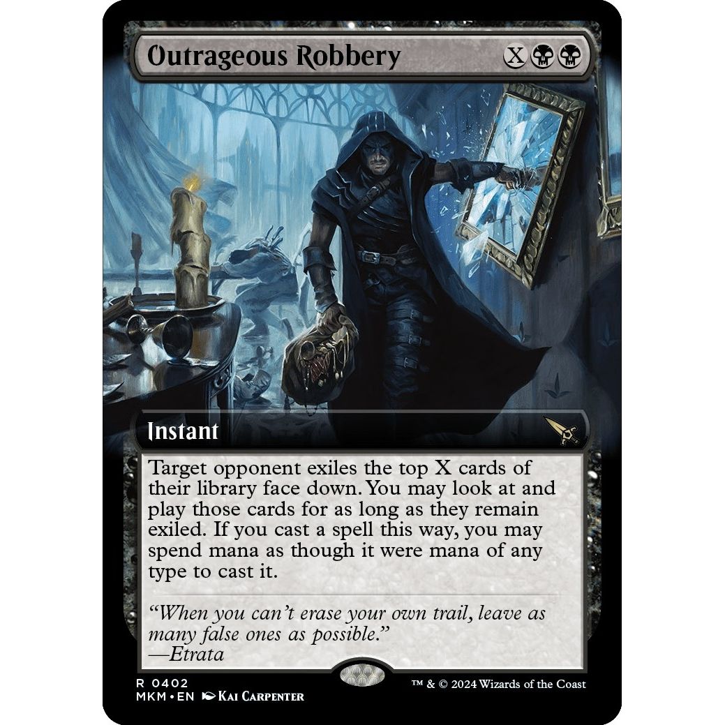 Image for Outrageous Robbery (Extended Art) (402) (MKM) - Magic: The Gathering