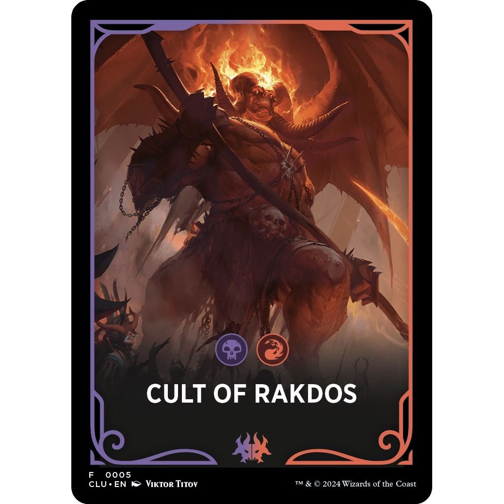 Image for Cult of Rakdos Theme Card (5) (CLU) - Magic: The Gathering