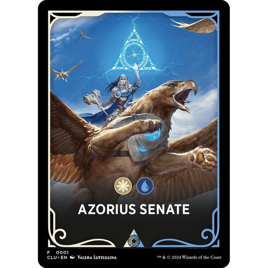 Image for Azorius Senate Theme Card (1) (CLU) - Magic: The Gathering