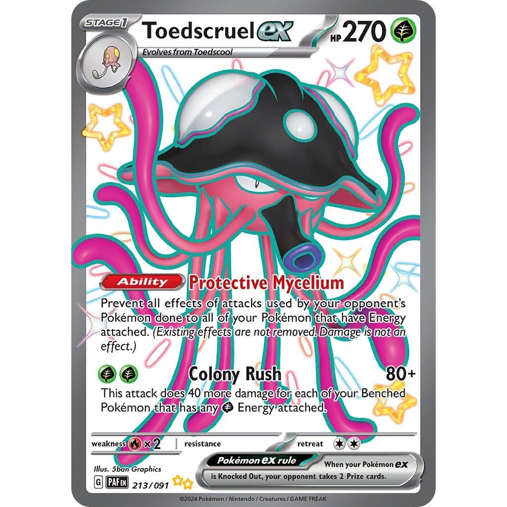 Image for Toedscruel ex (213/091) (PAF) - Pokemon
