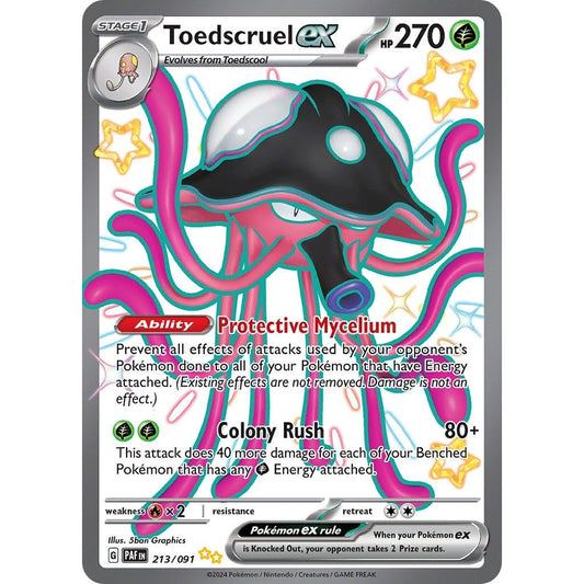 Image for Toedscruel ex (213/091) (PAF) - Pokemon