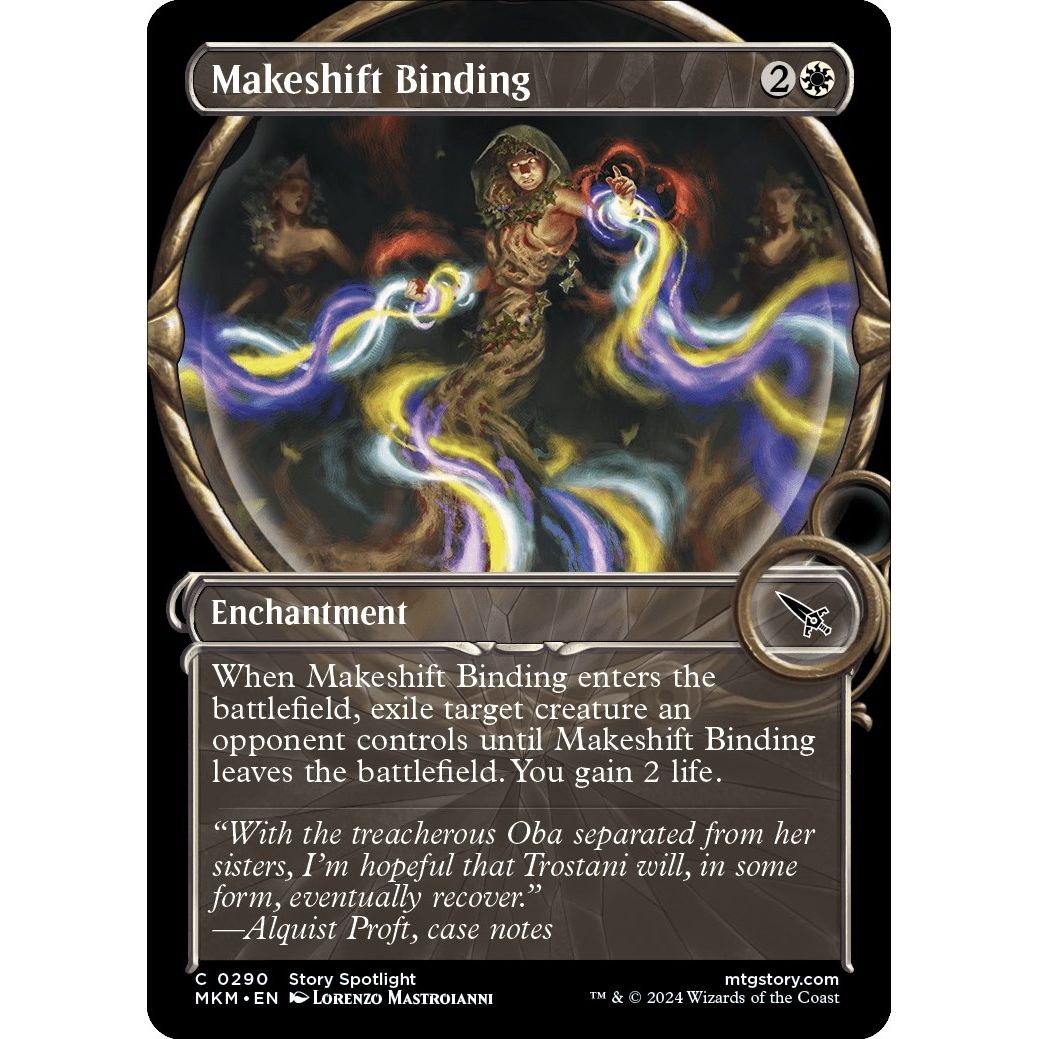 Image for Makeshift Binding (Showcase) (290) (MKM) - Magic: The Gathering