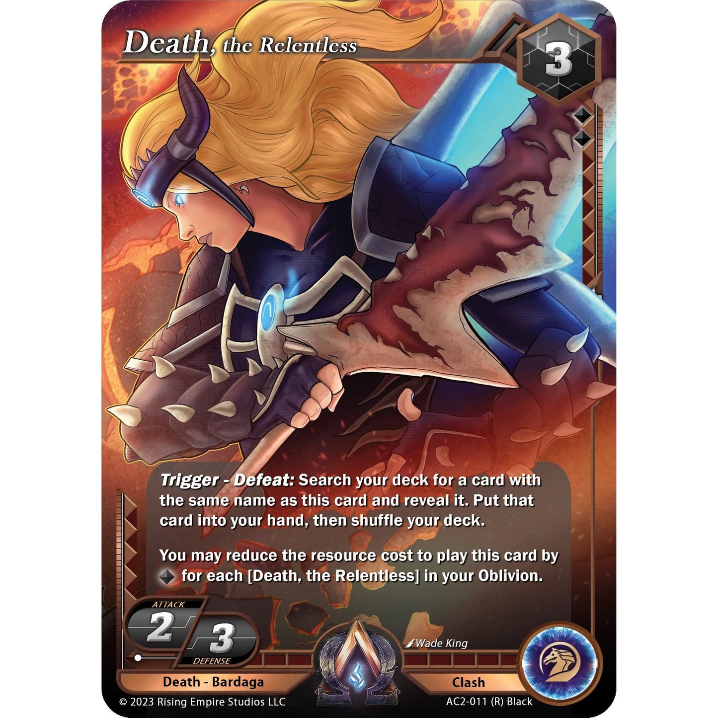 Image for Death, the Relentless (AC2-011) (AC2) - Alpha Clash
