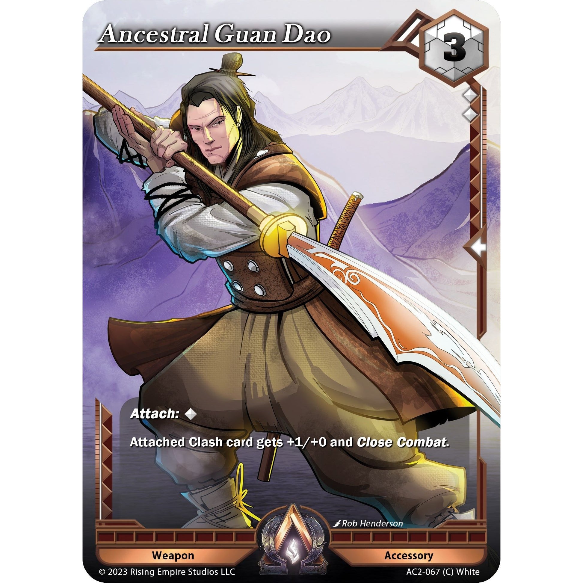 Image for Ancestral Guan Dao (AC2-067) (AC2) - Alpha Clash